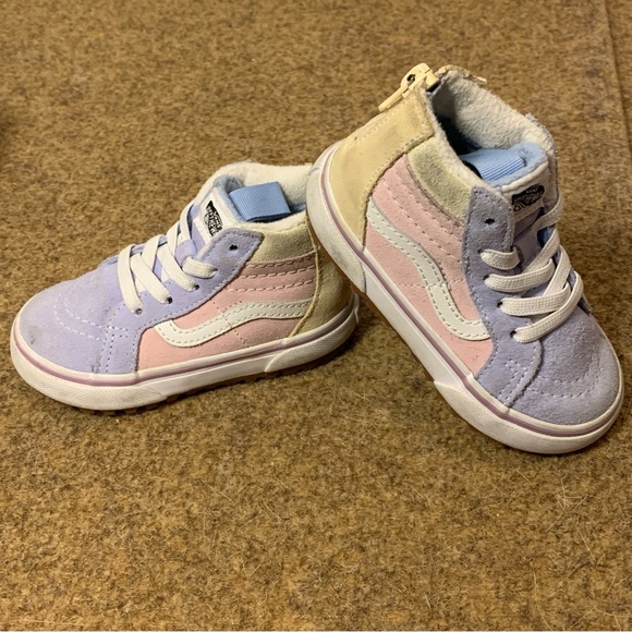 Vans Other - Vans Toddler Sk8-Hi Zip MTE-1 Pastel Block Sneakers Street Shoes Sz 6.5